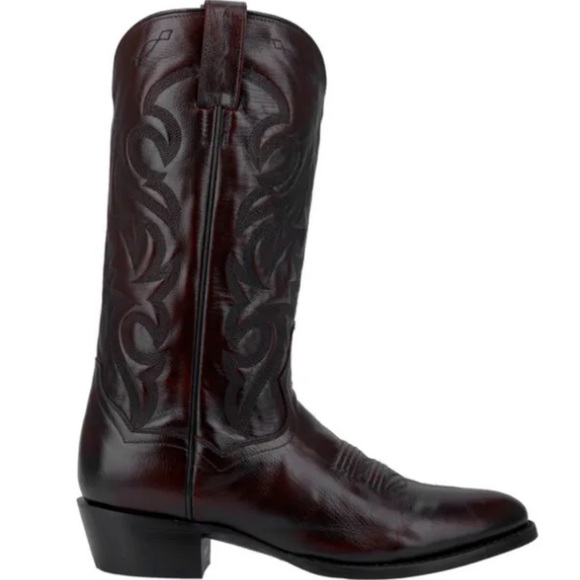 Dan Post Black Leather Cowboy Boots 25473Mens 8M
